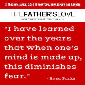 the fathers love poster rosa park